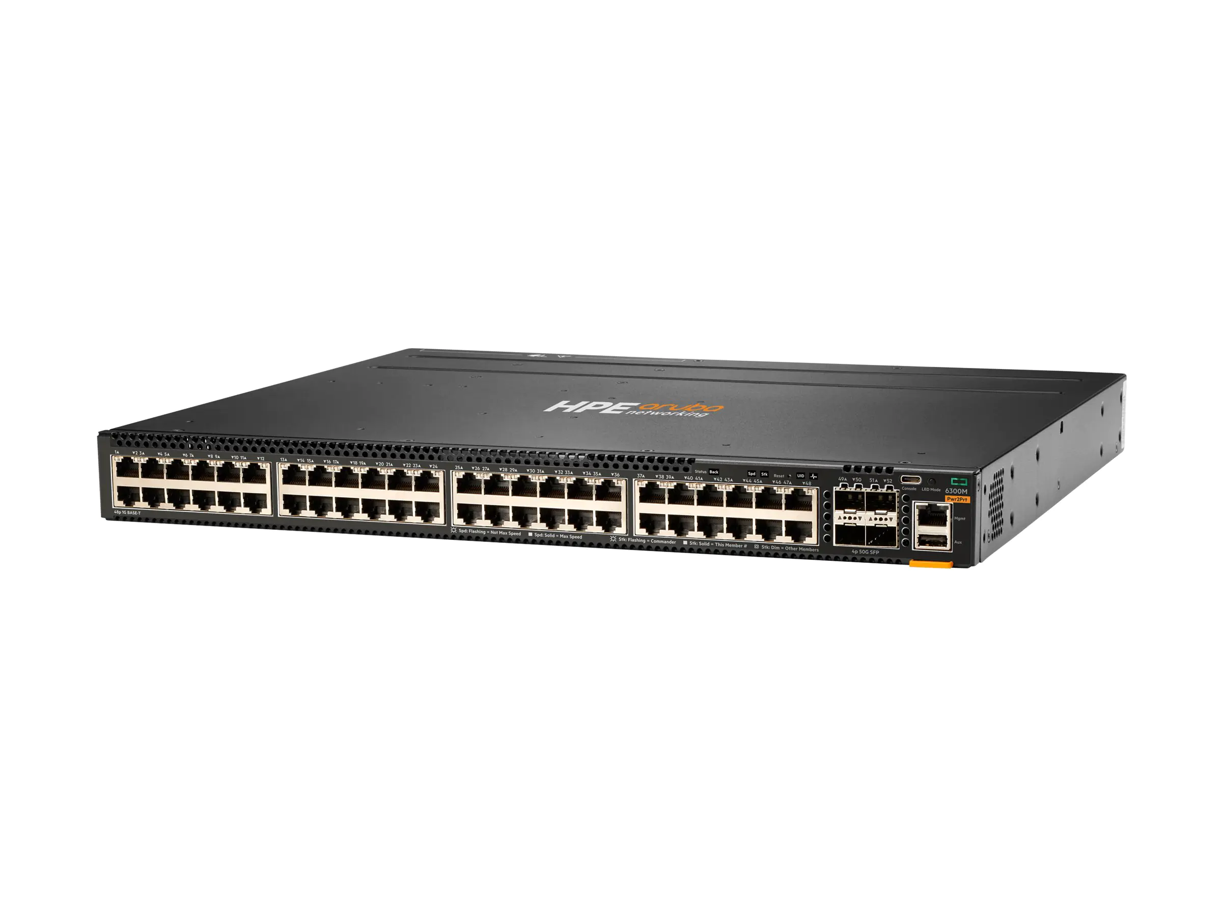 HPE Aruba 6300M - Switch - L3 - managed - 48 x 10/100/1000 + 4 x 1 Gigabit / 10 Gigabit / 25 Giga