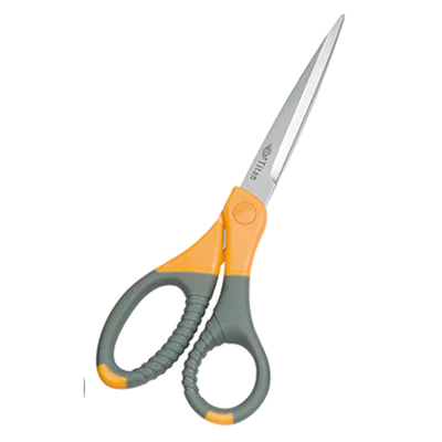 WEDO Schere Titan Plus 9858 21,5cm Edelstahl grau/gelb WEDO Schere Titan Plus 9858 21,5cm Edelstahl grau/gelb