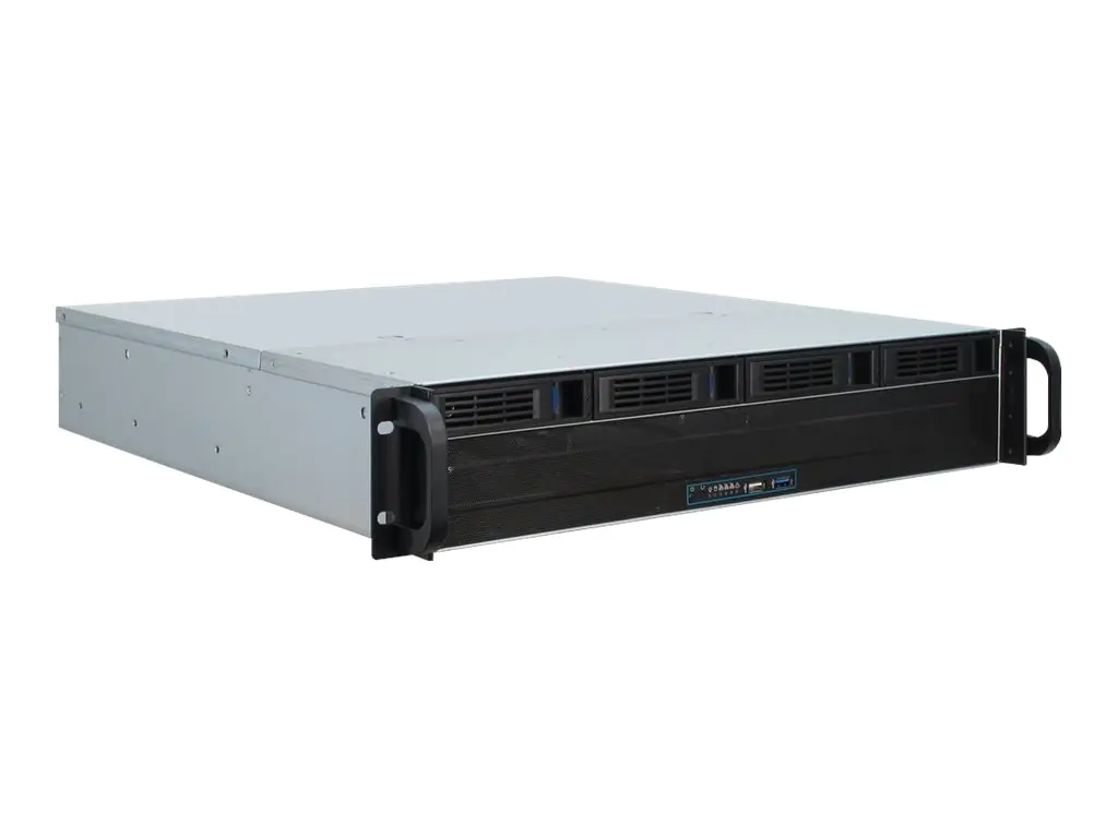 Inter-Tech IPC 2U-2404L - Rack-Montage - 2U - micro ATX - SATA/SAS - Hot-Swap - keine Spannungsversorgung (ATX / PS/2) - USB Inter-Tech IPC 2U-2404L - Rack-Montage - 2U - micro ATX - SATA/SAS - Hot-Swap - keine Spannungsversorgung (ATX / PS/2) - USB