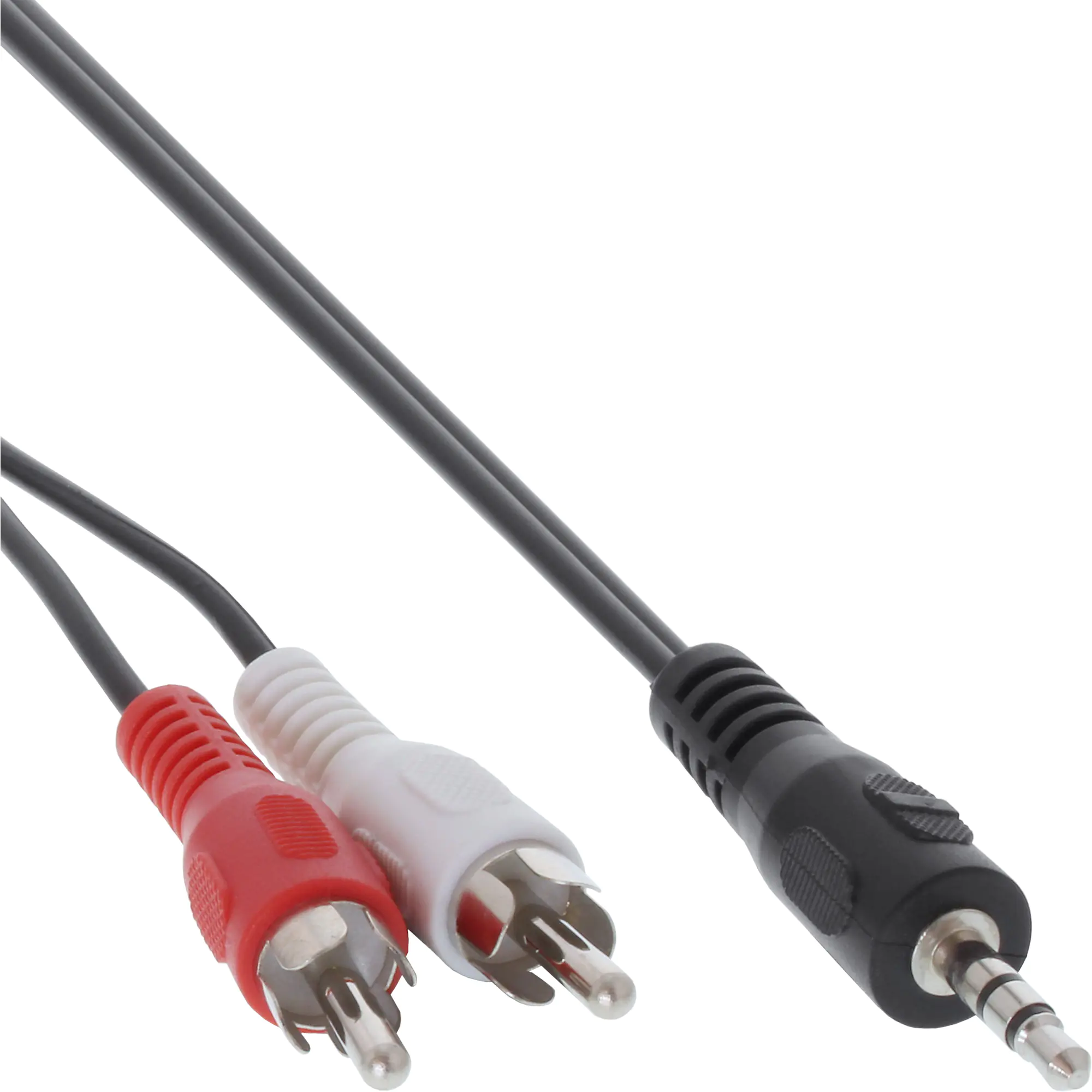 InLine Cinch/Klinke Kabel - 2x Cinch Stecker an 3,5mm Klinke Stecker - 3m 89939L
