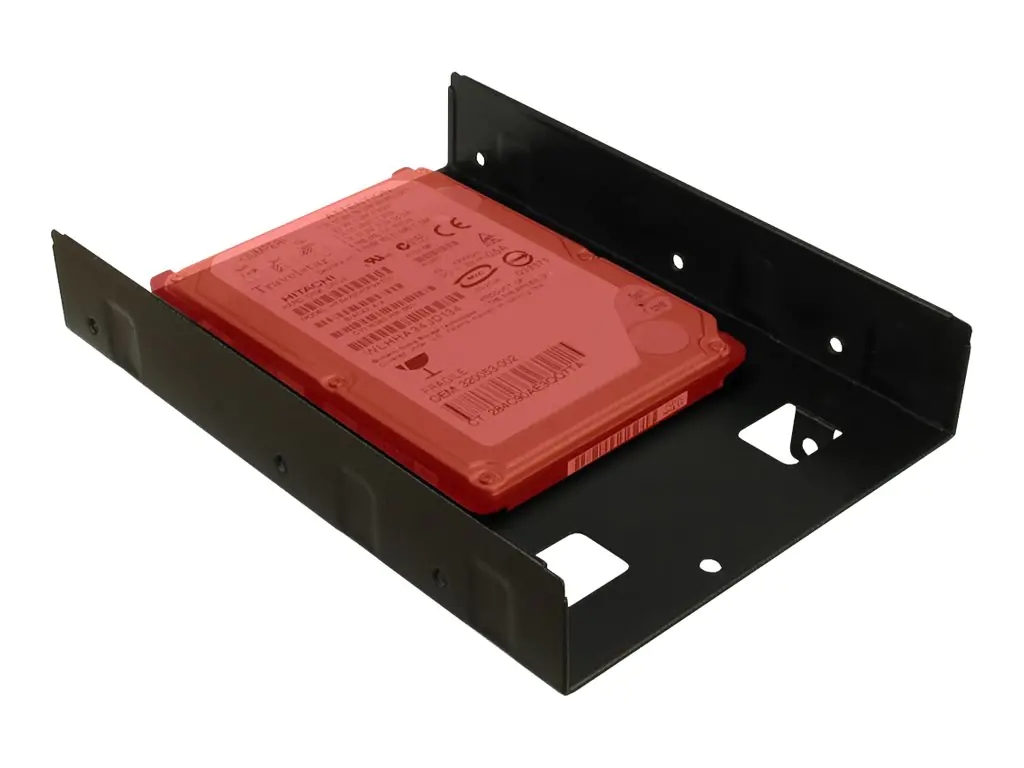 Inter-Tech Mounting frame - Laufwerksschachtadapter - 2.5" (6.4 cm) - 3.5" to 2 x 2.5" (8,9 cm bis 2 x 6,4 cm) - Schwarz