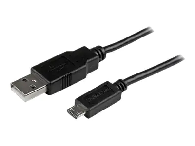 StarTech 3m Micro USB Ladekabel für Smartphones und Tablets - USB A auf Micro B Kabel / Datenkabel / Anschlusskabel - USB-Kabel - Micro-USB Typ B (M) zu USB (M) - USB 2.0 - 3 m - geformt - Schwarz StarTech 3m Micro USB Ladekabel für Smartphones und Tablets - USB A auf Micro B Kabel / Datenkabel / Anschlusskabel - USB-Kabel - Micro-USB Typ B (M) zu USB (M) - USB 2.0 - 3 m - geformt - Schwarz