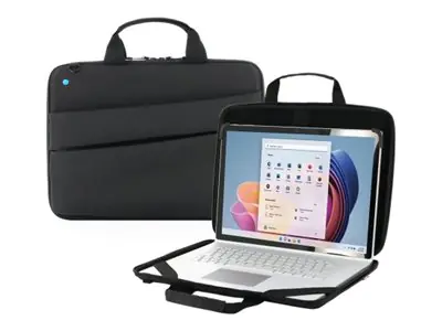 Mobilis THE ONE - Notebook-Tasche - Clamshell, 20 % recycelt - widerstandsfähig - 12.5" - 14" - Schwarz
