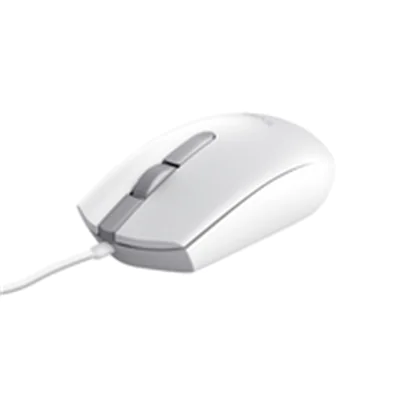 Trust TM-101W - Maus - rechts- und linkshändig - optisch - 3 Tasten - kabelgebunden - USB - weiß