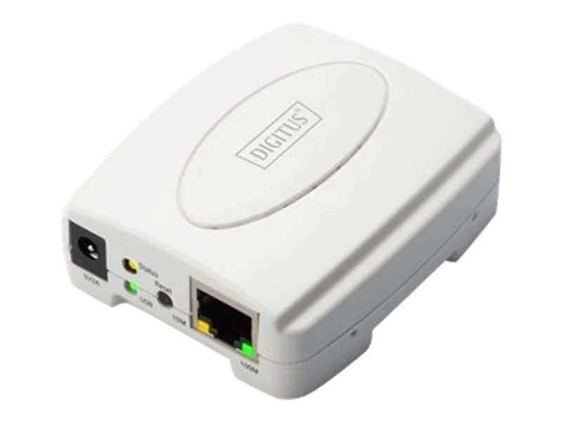 DIGITUS Fast Ethernet Print Server DN-13003-2 - Druckserver - USB 2.0 - 100Mb LAN - 100Base-TX DIGITUS Fast Ethernet Print Server DN-13003-2 - Druckserver - USB 2.0 - 100Mb LAN - 100Base-TX