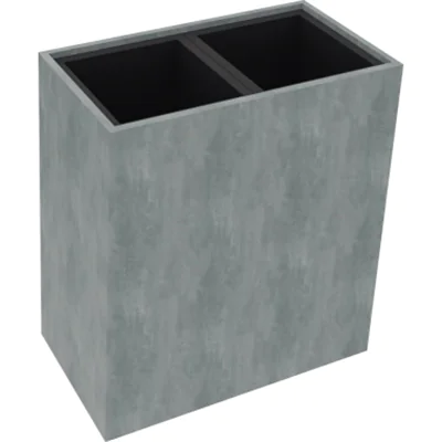 Pflanzgefäß 2er hoch B721xT380H800mm Beton