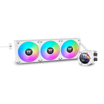Thermaltake TH420 V2 Ultra EX ARGB, All-in-One-Flüssigkeitskühler, 14 cm, 500 RPM, 1800 RPM, Weiß CL-W428-PL14SW-A