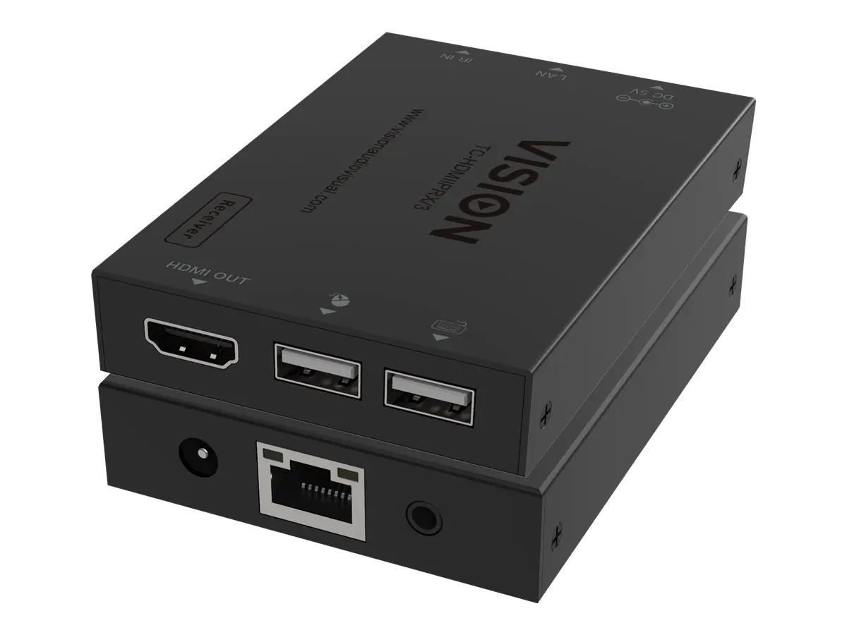 Vision TC-HDMIIPRX/3 - KVM-/Audio-/Infrarot-Verlängerung - Empfänger - über CAT 6 - USB - bis zu 150 m