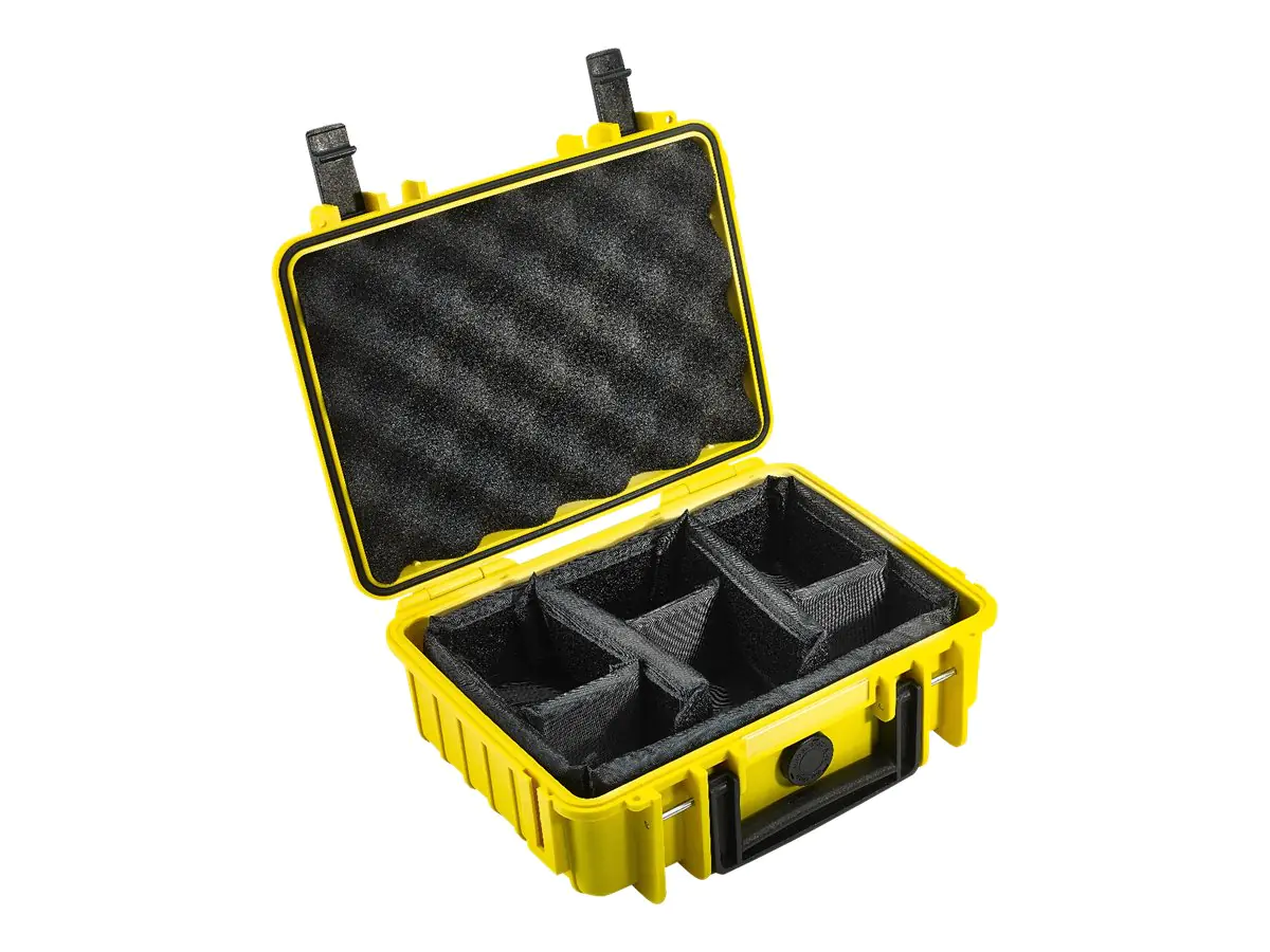 B&W outdoor.case Type 1000 - Hartschalentasche - Polypropylen - Gelb