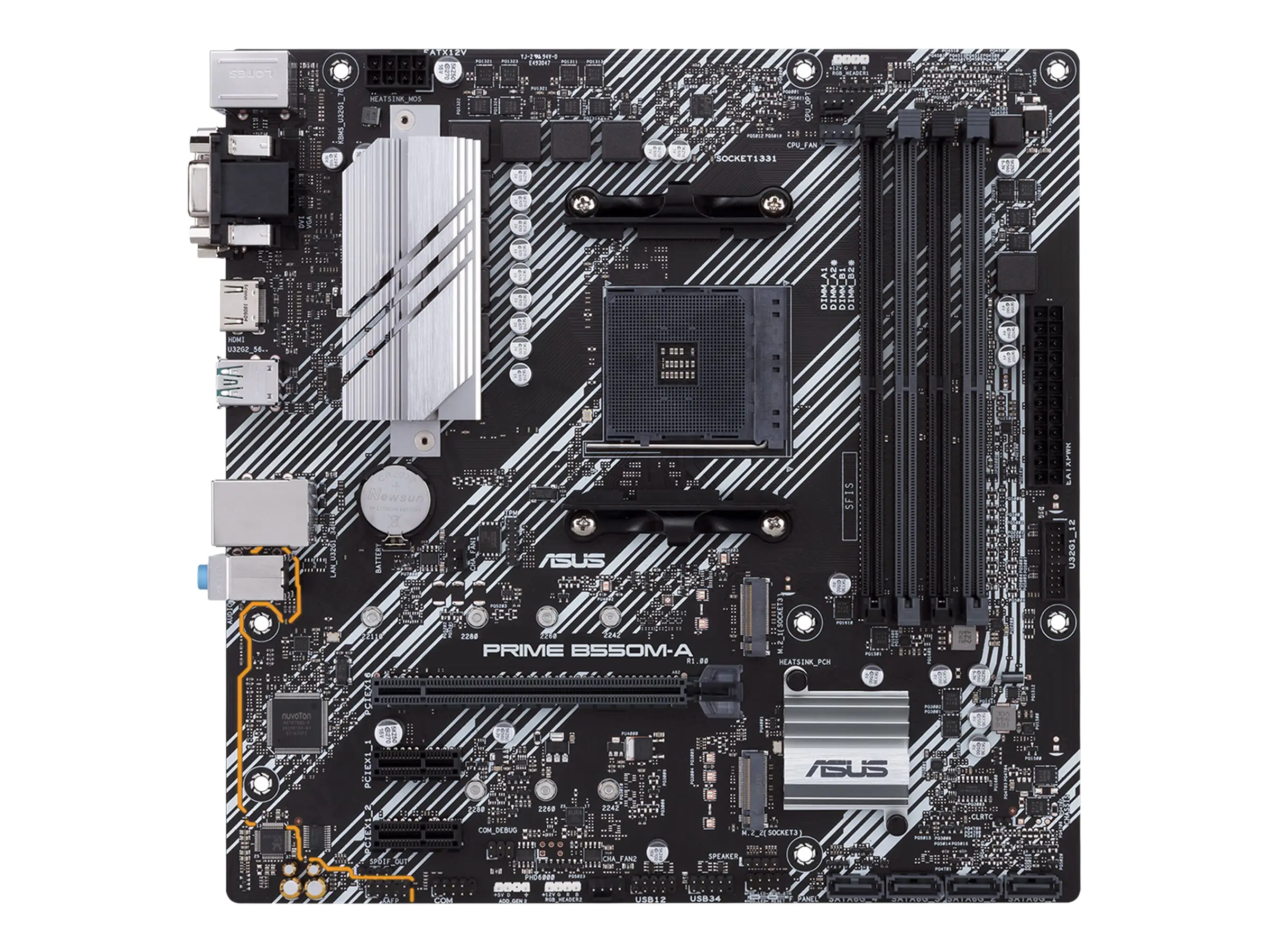 ASUS PRIME B550M-A - Motherboard - micro ATX - Socket AM4 - AMD B550 - 90MB14I0-M0EAY0