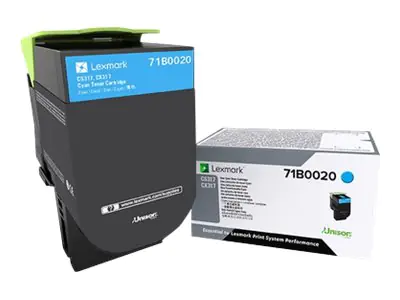Lexmark X317 - Cyan - original - Tonerpatrone 71B0020