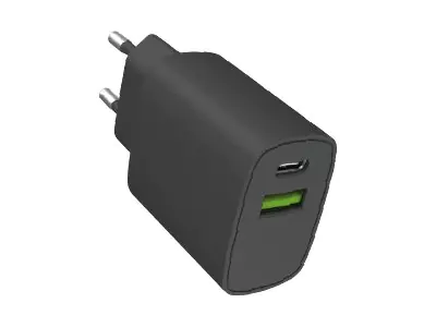 BIOnd Netzteil - 20 Watt - 3 A - PD, QC 3.0 - 2 Ausgabeanschlussstellen (USB, USB-C) BIO-PD-20W