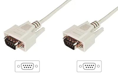 DIGITUS Datentransfer Anschlusskabel, D-Sub9/St - D-Sub9/St AK-610107-030-E