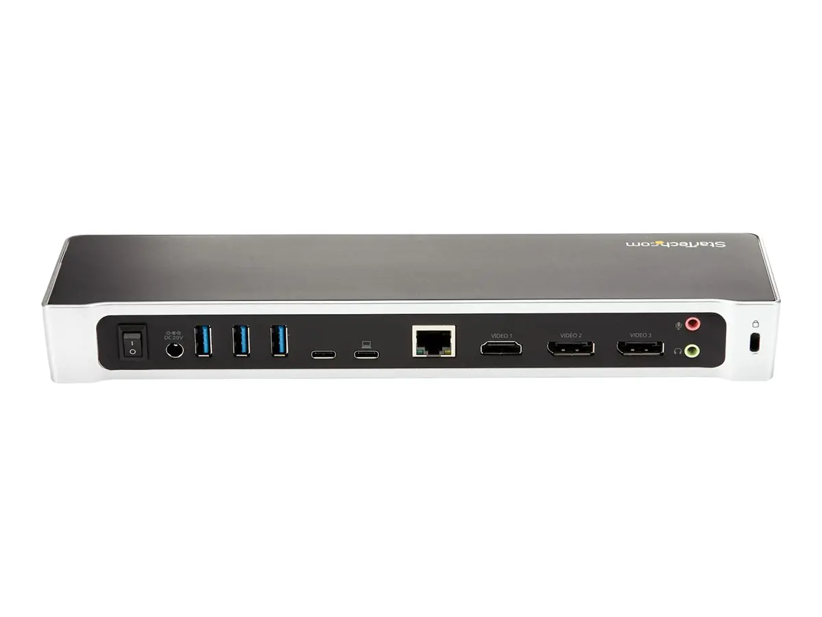 StarTech.com Startech Dreifach 4K HDMI/DP Monitor USB-C Dock, 5x USB Hub, 60W PD DK30CH2DPPDU