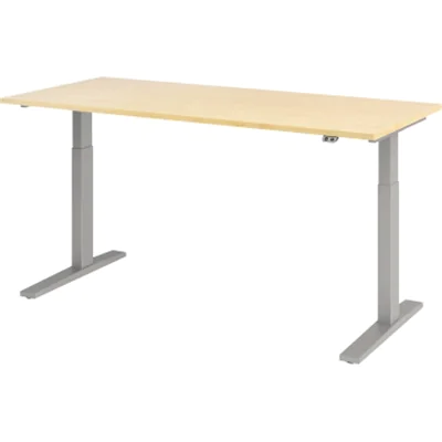 Hammerbacher Schreibt. VXMKA19/3/S el.180x80cm silber/ahorn Hammerbacher Schreibt. VXMKA19/3/S el.180x80cm silber/ahorn