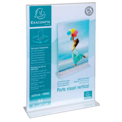 Exacompta Prospekthalter 84158D T-Form PMMA A4 Exacompta Prospekthalter 84158D T-Form PMMA A4