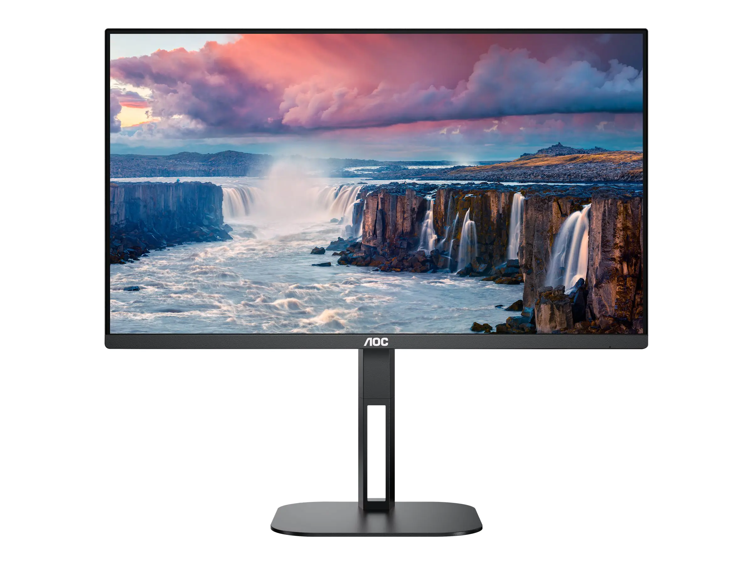 AOC Q27V5C - LED-Monitor - 68.6 cm (27") - 2560 x 1440 QHD @ 75 Hz - IPS - 300 cd/m² - 1000:1 - 4 ms - HDMI, DisplayPort, USB-C - Lautsprecher - Schwarz