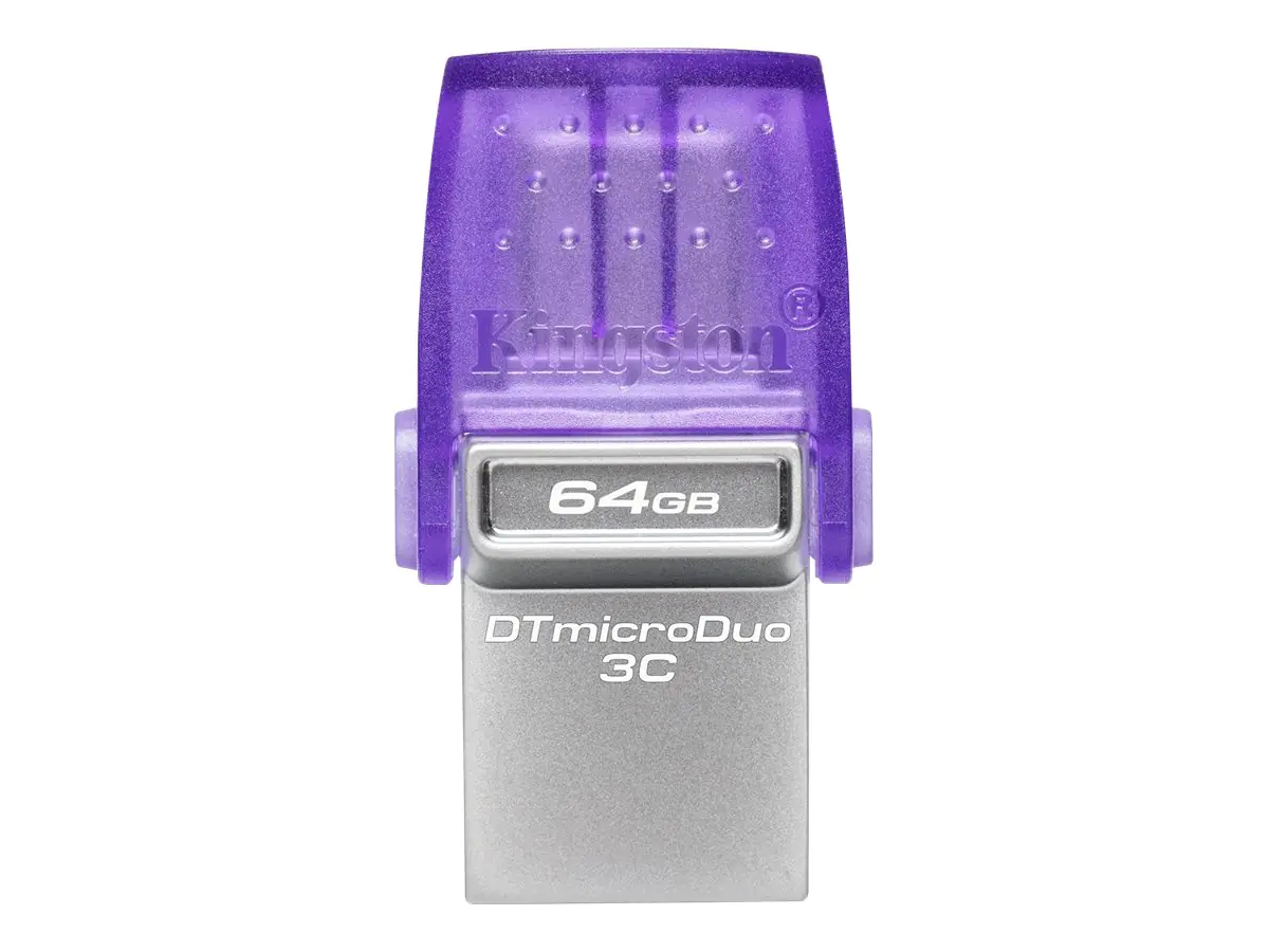 Kingston DataTraveler microDuo 3C - USB-Flash-Laufwerk - 64 GB - USB 3.2 Gen 1 / USB-C Kingston DataTraveler microDuo 3C - USB-Flash-Laufwerk - 64 GB - USB 3.2 Gen 1 / USB-C
