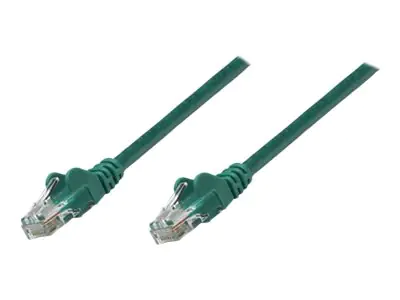Intellinet Network Patch Cable, Cat6A, 20m, Green, Copper, S/FTP, LSOH / LSZH, PVC, RJ45, Gold Plated Contacts, Snagless, Booted, Polybag - Patch-Kabel (DTE) - RJ-45 (M) bis RJ-45 (M) - 20 m - SFTP, PiMF - CAT 6a - IEEE 802.3af - halogenfrei, geformt, ohn