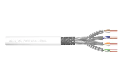 DIGITUS Professional - Bulkkabel - 305 m - SFTP - CAT 7 - halogenfrei, robust - weiß, RAL 9003