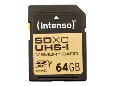 Intenso Premium - Flash-Speicherkarte - 64 GB - UHS Class 1 / Class10 - SDXC UHS-I