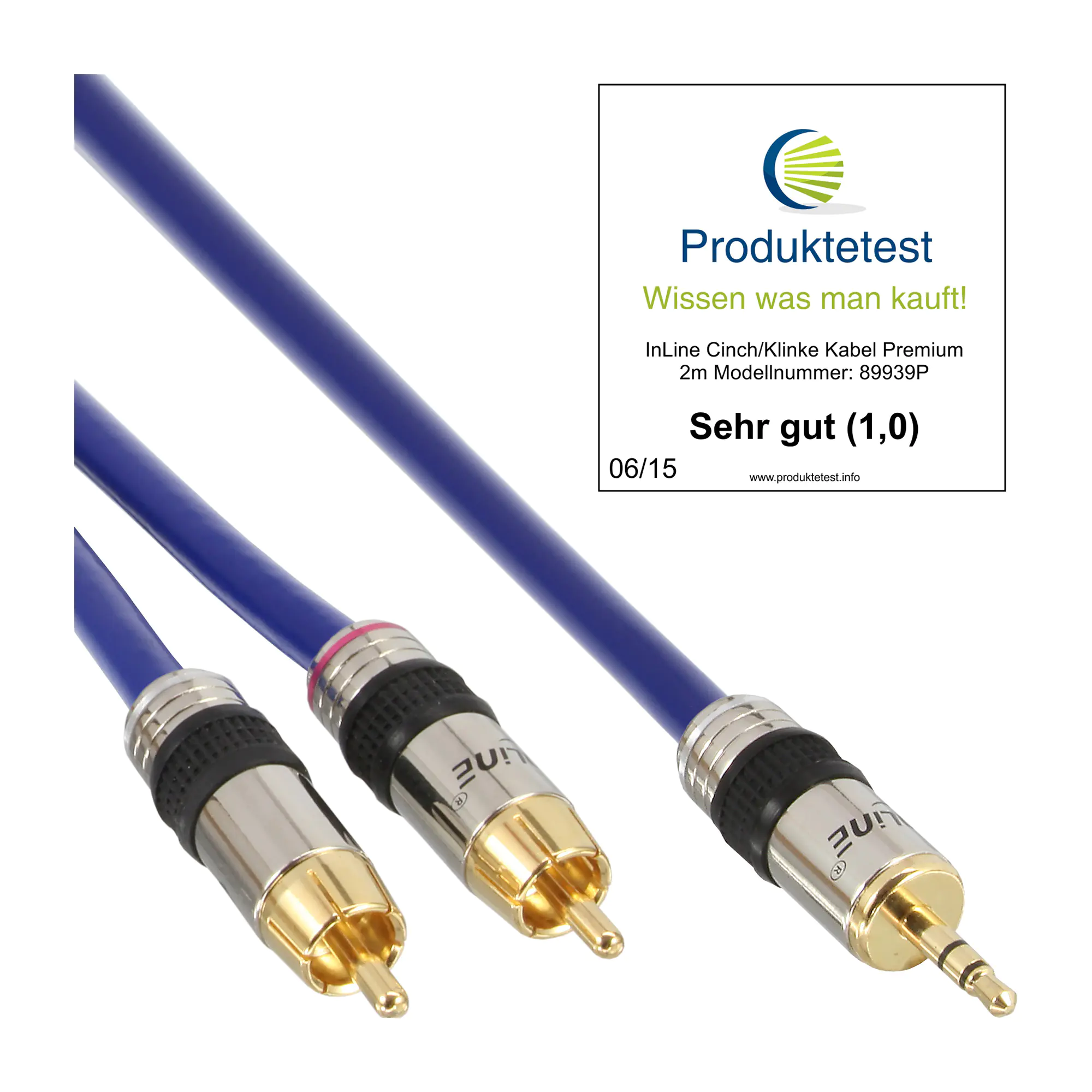 InLine Premium - Audiokabel - RCA männlich zu Stereo Mini-Klinkenstecker männlich - 3 m