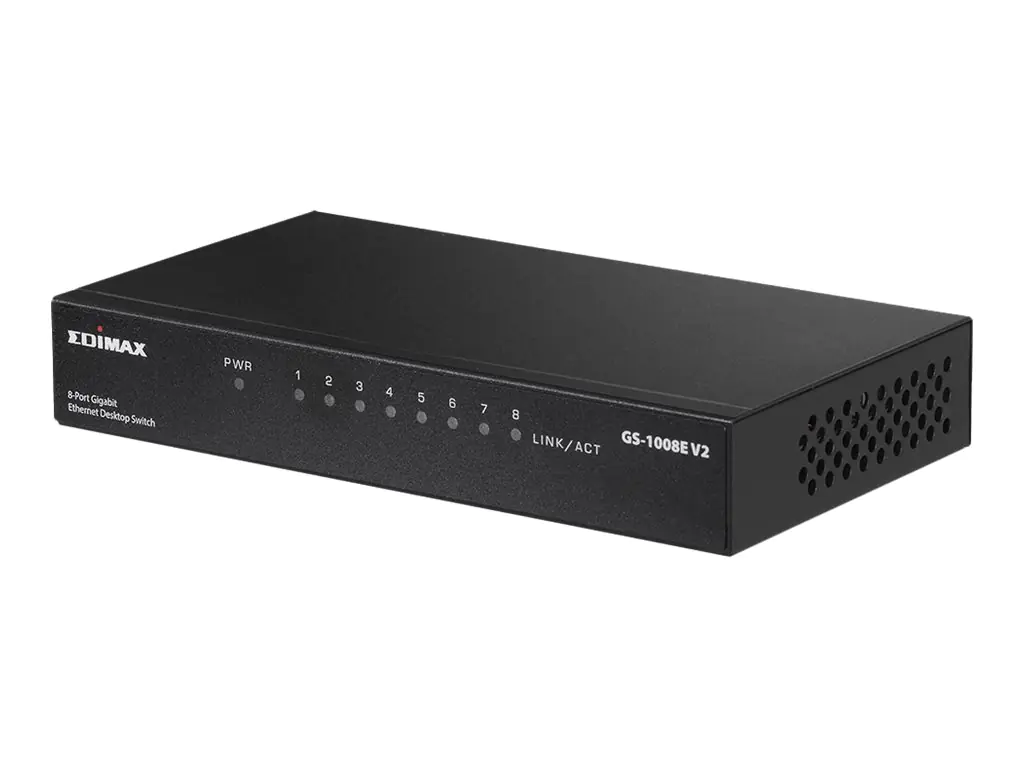 Edimax GS-1008E V2 - Switch - unmanaged - 8 x 10/100/1000 - Desktop Edimax GS-1008E V2 - Switch - unmanaged - 8 x 10/100/1000 - Desktop
