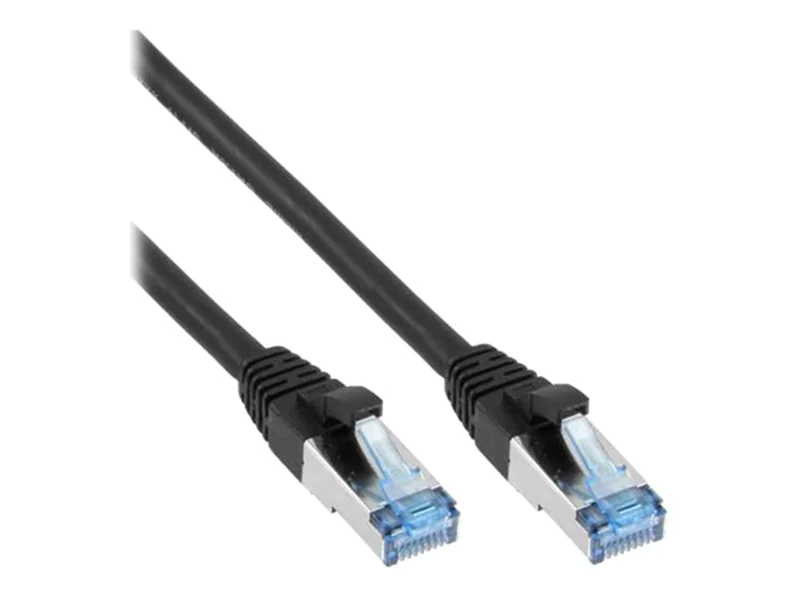 InLine Patchkabel - S/FTP (PiMf) - Cat.6A - halogenfrei - schwarz - 2m 76802S