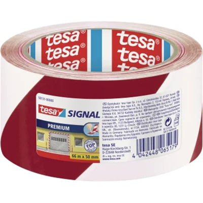 tesa Packband 58131-00000 50mmx66m bedruckt rot weiß tesa Packband 58131-00000 50mmx66m bedruckt rot weiß