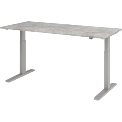 Hammerbacher Schreibt. VXMKA19/6/S el.180x80cm silber/buche Hammerbacher Schreibt. VXMKA19/6/S el.180x80cm silber/buche