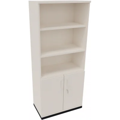 Kombischrank 2OH Tür 3OH Regal B800xT442xH1869mm an/Weiß Kombischrank 2OH Tür 3OH Regal B800xT442xH1869mm an/Weiß