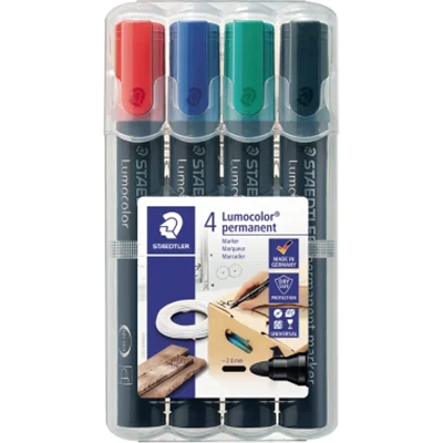 STAEDTLER Permanentmarker Lumocolor 352 WP4 2mm sortiert 4 St./Pack. STAEDTLER Permanentmarker Lumocolor 352 WP4 2mm sortiert 4 St./Pack.