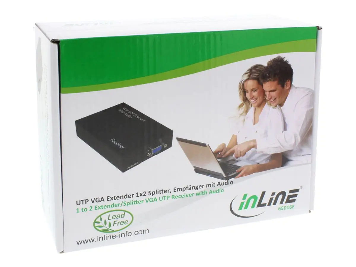 InLine VGA + Audio Extender Receiver - Erweiterung für Video/Audio - Empfänger - bis zu 300 m InLine VGA + Audio Extender Receiver - Erweiterung für Video/Audio - Empfänger - bis zu 300 m