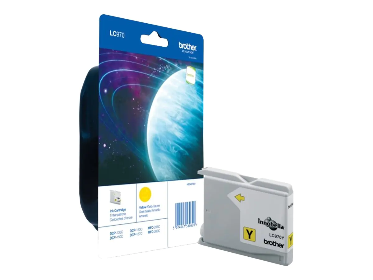Brother LC970Y - Gelb - Original - Tintenpatrone - für Brother DCP-135C, DCP-150C, DCP-153C, DCP-157C, MFC-235C, MFC-260C Brother LC970Y - Gelb - Original - Tintenpatrone - für Brother DCP-135C, DCP-150C, DCP-153C, DCP-157C, MFC-235C, MFC-260C