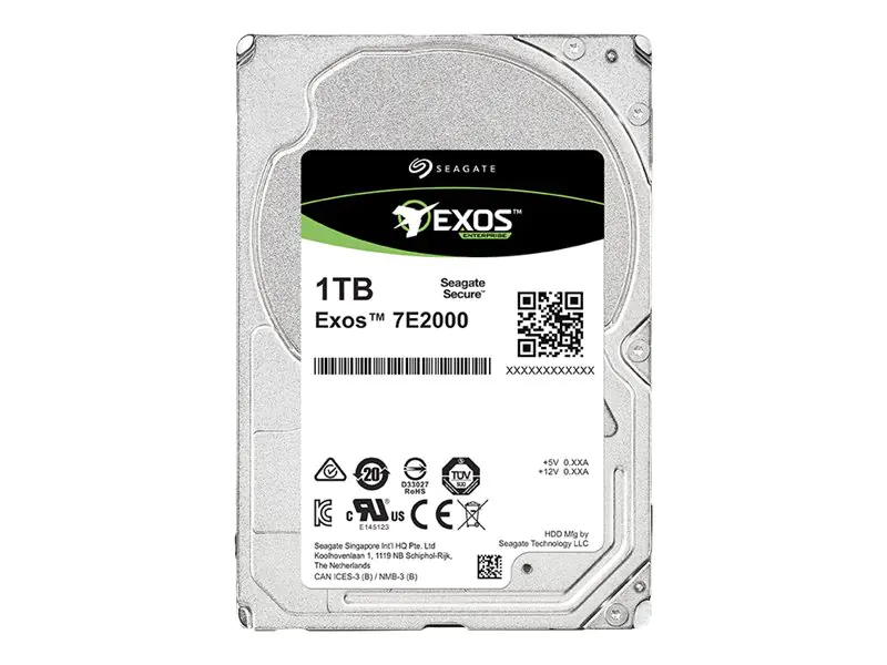 Seagate Exos 7E2000 ST1000NX0373 - Festplatte - verschlüsselt - 1 TB - intern - 2.5" SFF (6.4 cm SFF)