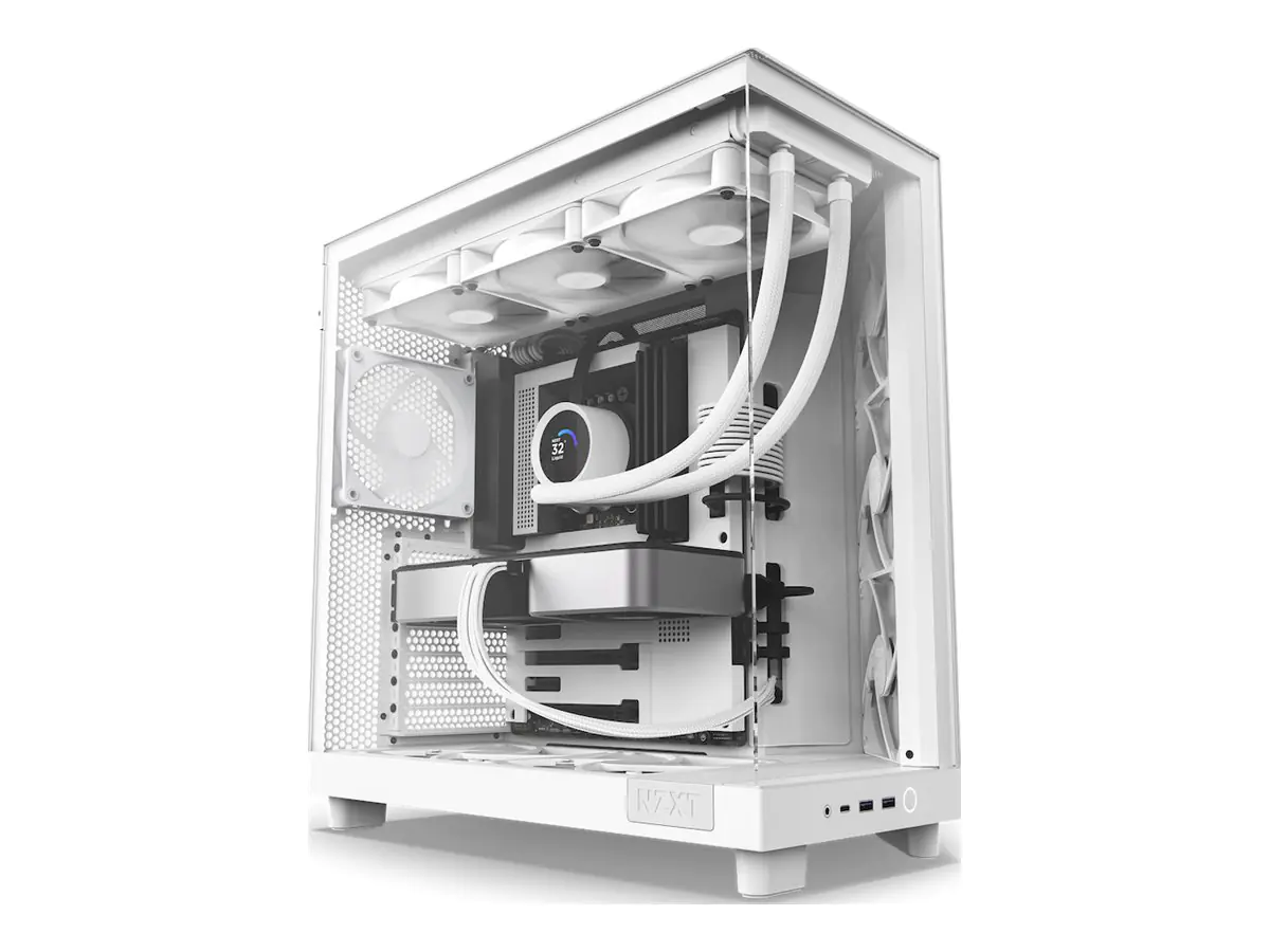 NZXT H series H6 Flow - Mid tower - ATX - Seitenteil mit Fenster (gehärtetes Glas) CC-H61FW-01