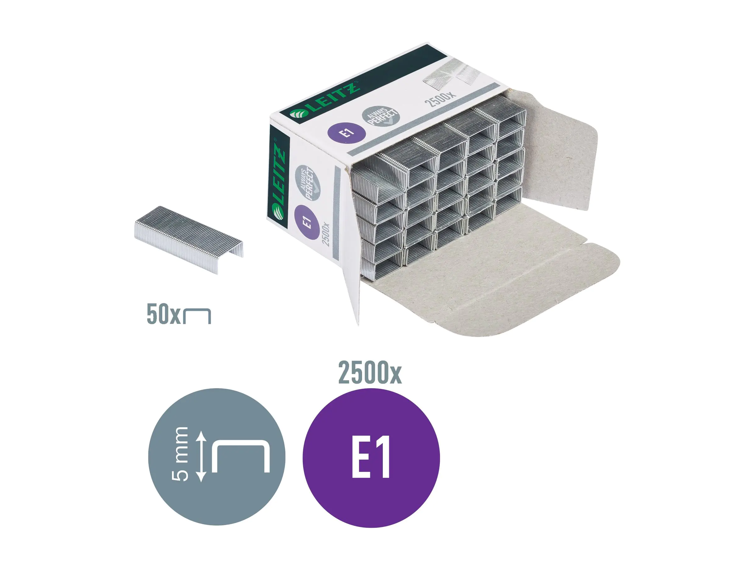 Leitz Heftklammer e1 55680000 für 5532 verzinkt 2.500 St./Pack.