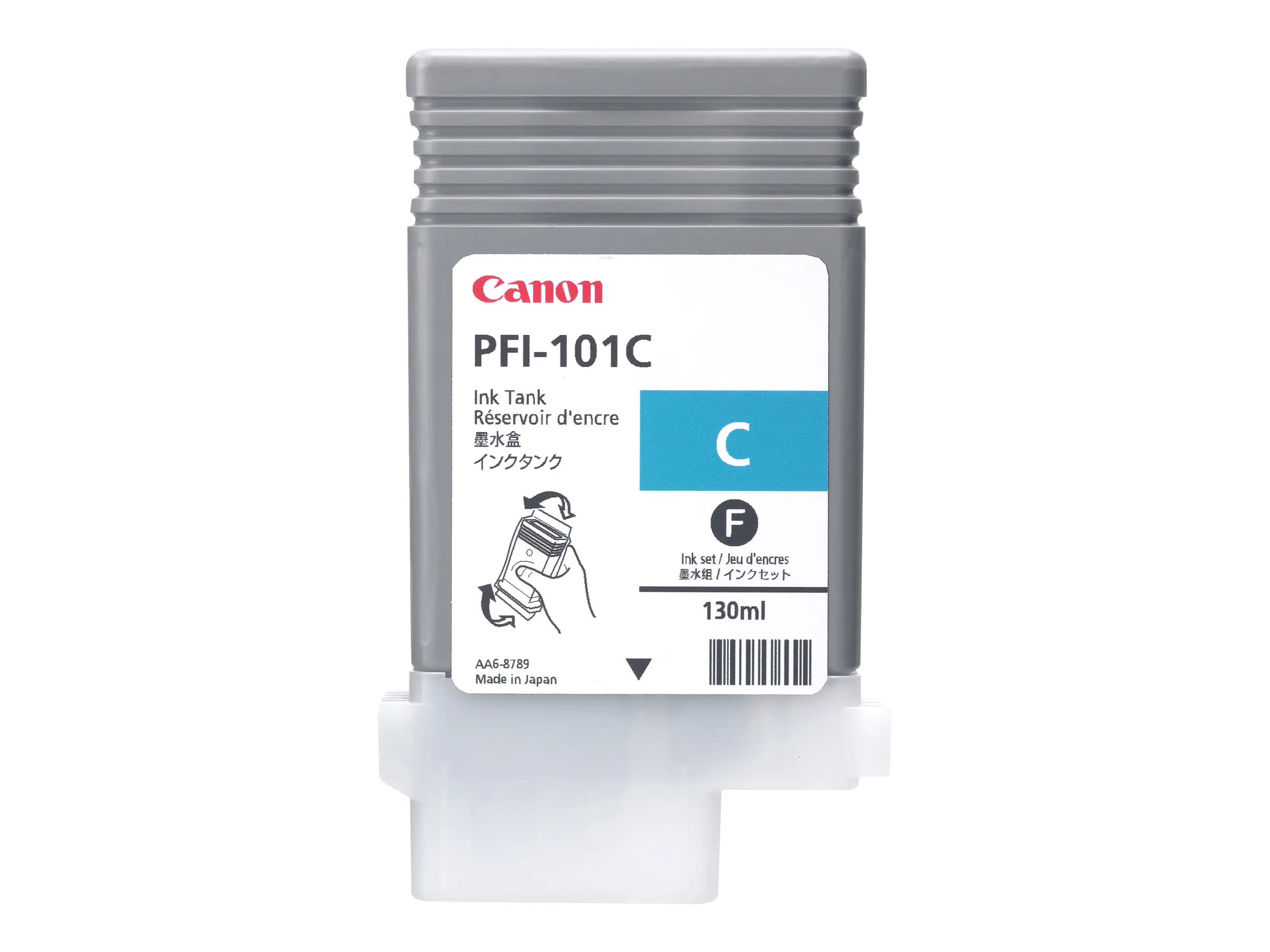 Canon LUCIA PFI-101 C - 130 ml - Cyan - Original - Tintenbehälter - für imagePROGRAF iPF5000, iPF5100 Canon LUCIA PFI-101 C - 130 ml - Cyan - Original - Tintenbehälter - für imagePROGRAF iPF5000, iPF5100