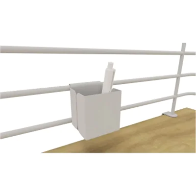 NowyStyl Stifteköcher 7,5 x 7 x 6,5 cm (B x H x T) Metall weiß NowyStyl Stifteköcher 7,5 x 7 x 6,5 cm (B x H x T) Metall weiß