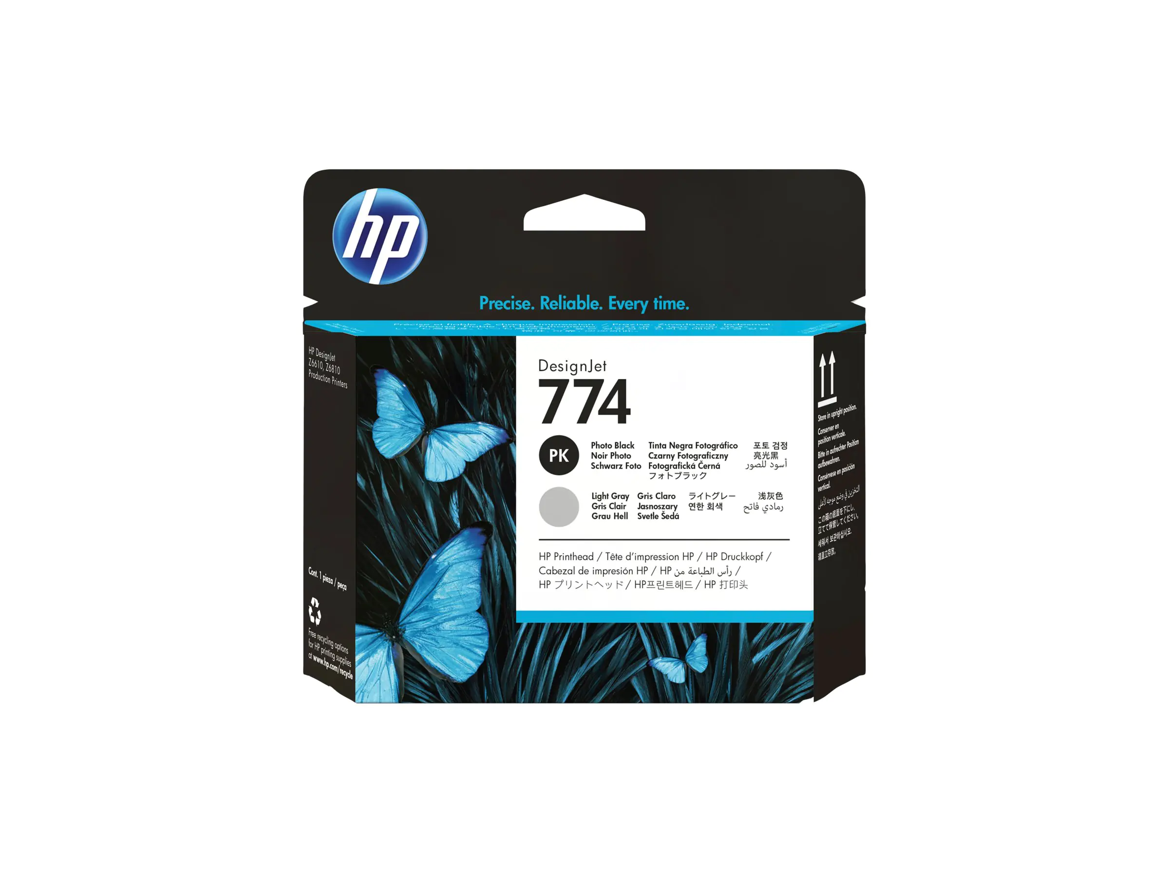 HP 774 - Hellgrau, Photo schwarz - Druckkopf P2W00A