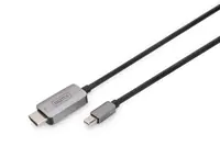 DIGITUS - Adapterkabel - Mini DisplayPort (M) zu HDMI (M) - 1 m - Support von 8K 60 Hz - Schwarz DIGITUS - Adapterkabel - Mini DisplayPort (M) zu HDMI (M) - 1 m - Support von 8K 60 Hz - Schwarz