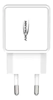 Ansmann HC218PD - Netzteil - 18 Watt - 3000 mA - PD, QC 3.0 - 2 Ausgabeanschlussstellen (USB-C, USB) 1001-0111