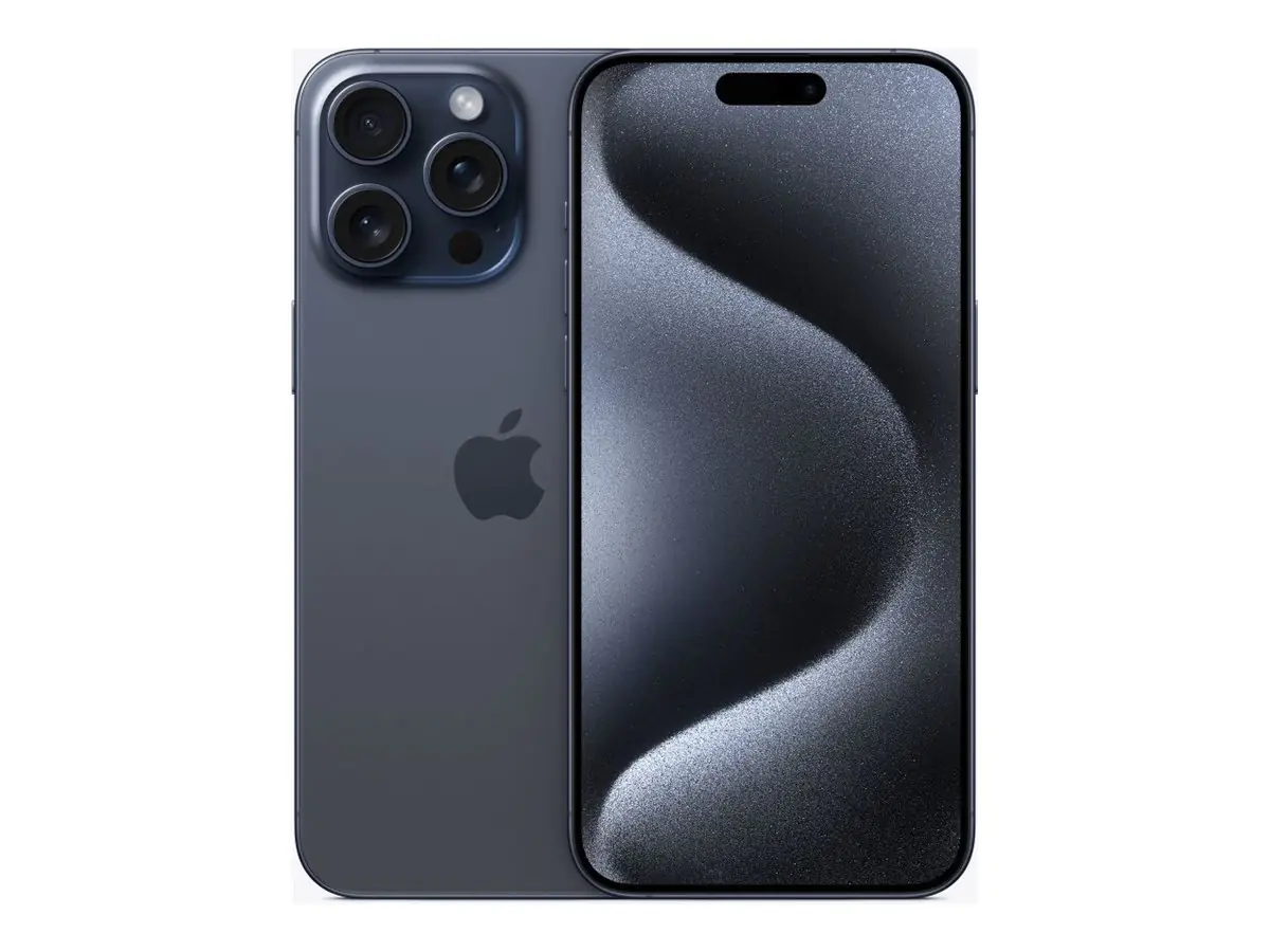 Apple iPhone 15 Pro Max - 5G Smartphone - Dual-SIM / Interner Speicher 256 GB - OLED-Display - 6.7" - 2796 x 1290 pixels (120 Hz) - Triple-Kamera 48 MP, 12 MP, 12 MP - front camera 12 MP - Blue Titanium Apple iPhone 15 Pro Max - 5G Smartphone - Dual-SIM / Interner Speicher 256 GB - OLED-Display - 6.7" - 2796 x 1290 pixels (120 Hz) - Triple-Kamera 48 MP, 12 MP, 12 MP - front camera 12 MP - Blue Titanium