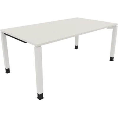 Schreibtisch Vierfuß Quadratrohr B1800xT1000xH680-820 ws/Weiß Schreibtisch Vierfuß Quadratrohr B1800xT1000xH680-820 ws/Weiß