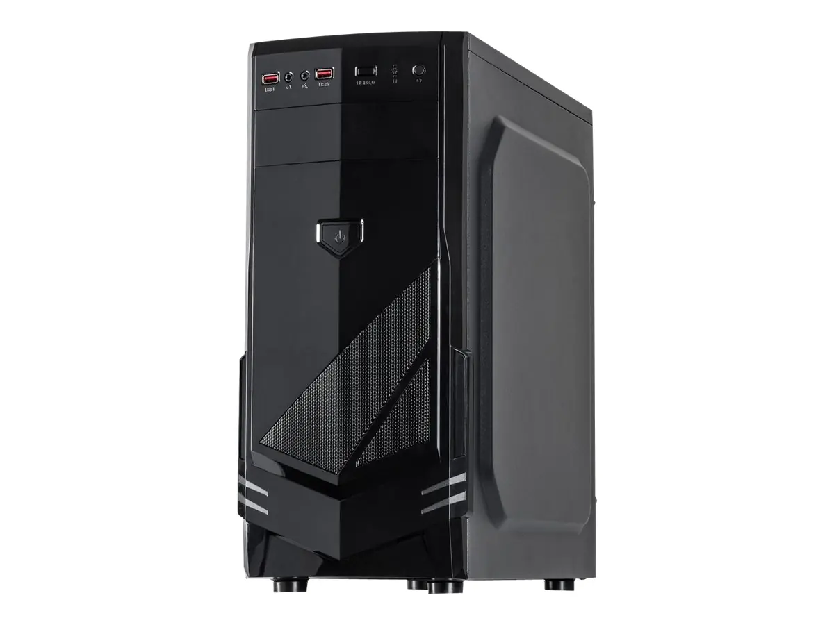 Inter-Tech B-30 - Tower - ATX - keine Spannungsversorgung (ATX) - Schwarz - USB/Audio