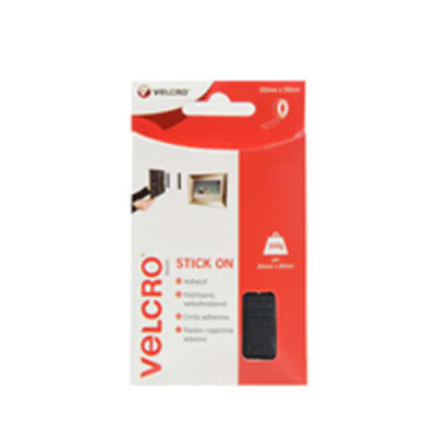 Velcro Stick On - Selbstklebendes Klettband - 2 cm x 0.5 m - Schwarz Velcro Stick On - Selbstklebendes Klettband - 2 cm x 0.5 m - Schwarz