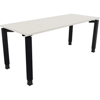 Schreibtisch Vierfuß Quadratrohr B1800xT700xH680-820 an/Weiß Schreibtisch Vierfuß Quadratrohr B1800xT700xH680-820 an/Weiß