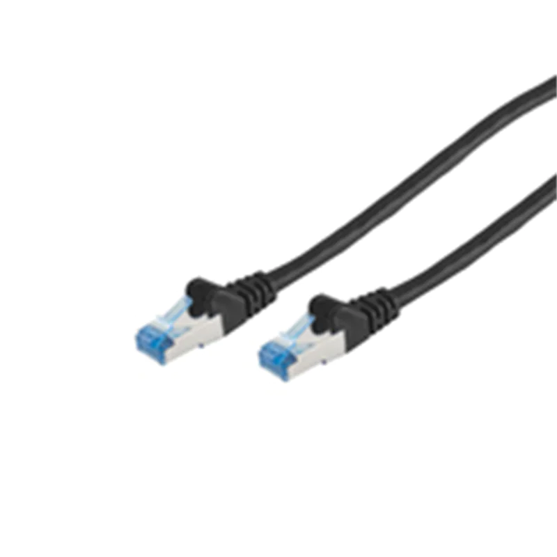 ShiverPeaks 75715-S, 5 m, Cat6a, Schwarz, RJ-45, S/FTP (S-STP), RJ-45