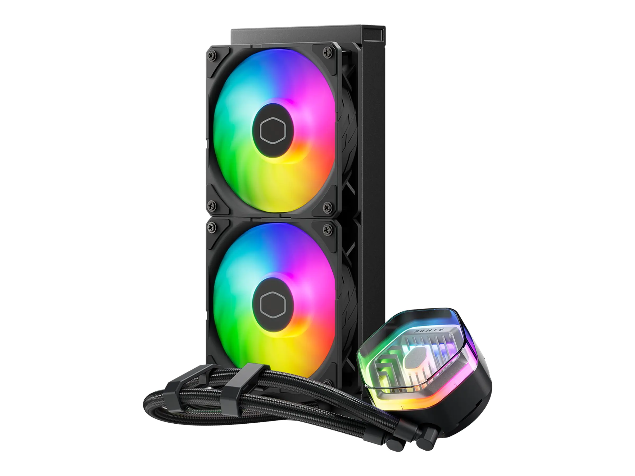 Cooler Master MasterLiquid 240 Atmos ARGB - Prozessor-Flüssigkeitskühlsystem - Kühlergröße: 240 mm - (für: LGA1700, LGA1200, LGA1151, LGA1150, LGA1155, LGA1156, AM4, AM5) MLX-D24M-A25PZ-R1