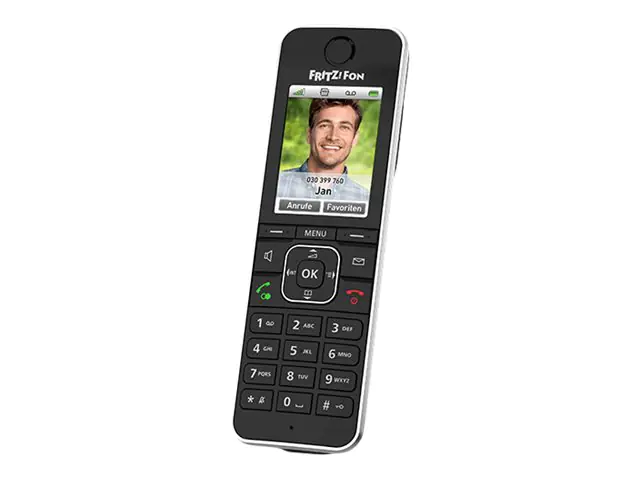 AVM FRITZ!Fon C6 - Schnurloses Erweiterungshandgerät - Anrufbeantworter - mit Internetradio mit Rufnummernanzeige - ECO DECT\GAP - dreiweg Anruffunktion - SIP - Schwarz AVM FRITZ!Fon C6 - Schnurloses Erweiterungshandgerät - Anrufbeantworter - mit Internetradio mit Rufnummernanzeige - ECO DECT\GAP - dreiweg Anruffunktion - SIP - Schwarz